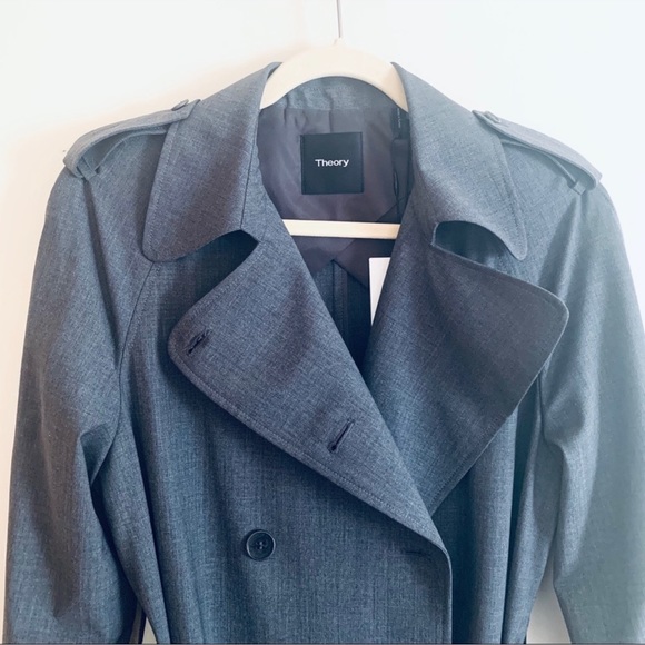 Theory LAURELWOOD B. Wool Trench Coat - Picture 5 of 13